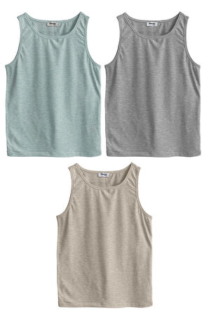 Yohannes Club, Erkek Çocuk, Pamuklu Boxer&Atlet, Alt-Üst,  3 Çift Takım, Çok Renkli