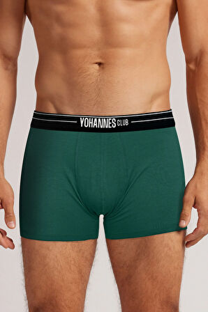 Yohannes Club, Erkek Özel Seperatörlü Pamuklu Boxer, Renk Seçenekli, 3'lü Paket, (Bordo,Yeşil,Mavi)