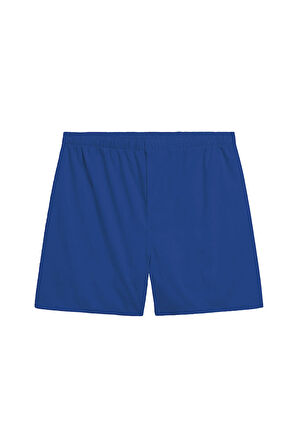 Erkek Pamuklu Poplin Boxer, Üçlü Paket, Siyah-Lacivert-Mavi,  % 100 Pamuklu Poplin Kumaş