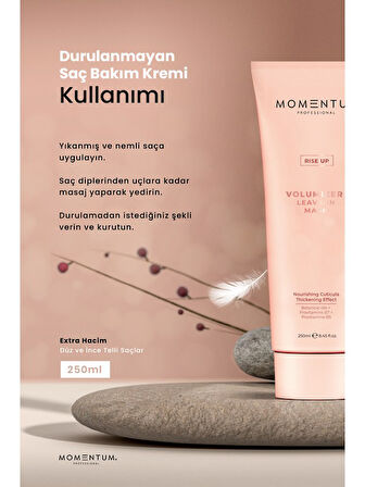 Momentum Durulanmayan Saç Bakım Maskesi Volumizer Mask 250 Ml HACİM