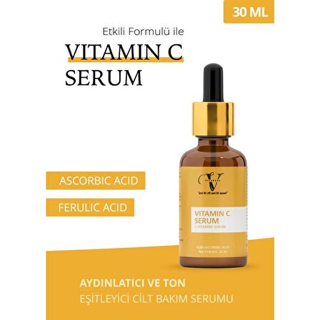 %20 Ascorbic Acid - %2 Ferulic Acid Özlü Leke Karşıtı Cilt Aydınlatıcı C Vitamini Serum 30 ml