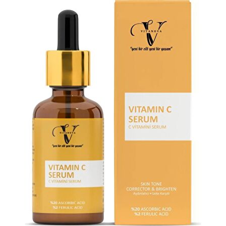 %20 Ascorbic Acid - %2 Ferulic Acid Özlü Leke Karşıtı Cilt Aydınlatıcı C Vitamini Serum 30 ml