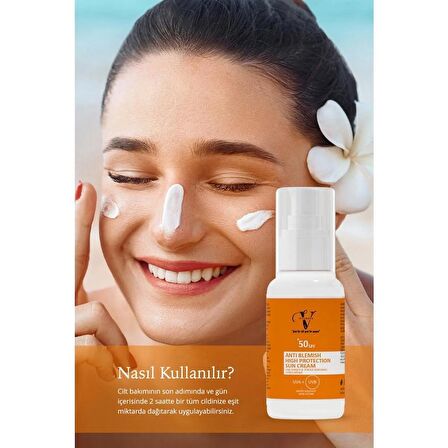 Shea Yağı Özlü Arbutin Içerikli Spf 50 Tüm Ciltler Için Nemlendirici Güneş Kremi 50 ml