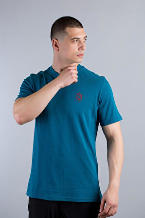 TSHİRT LOGO YAPRAK DESEN BASKILI