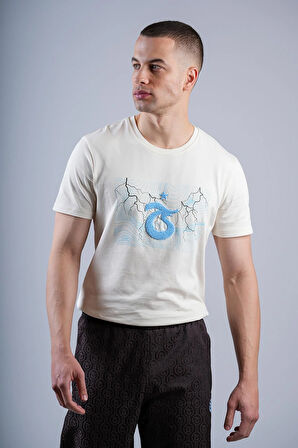 TSHIRT ŞİMŞEK BASKI VE NAKIŞLI