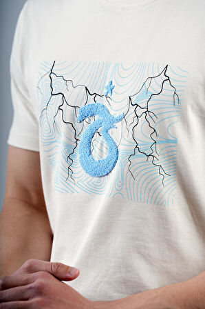 TSHIRT ŞİMŞEK BASKI VE NAKIŞLI