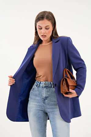 Lacivert Blazer Ceket