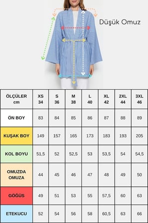 Pembe Kadın Dikey Çizgili Geniş Kollu Şık Yazlık Relaxed Kimono