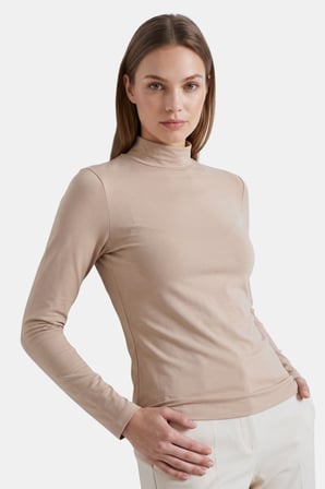 2-Ten Kadın Yarım Balıkçı Yaka Uzun Kollu Body/Bluz - 2'li Paket