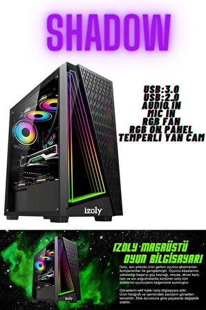 Mintra Streamer Onex İ5-10400F 16GB 512GB M.2 NVMe RTX2060S 8GB 24" Oyuncu Masaüstü Bilgisayarı