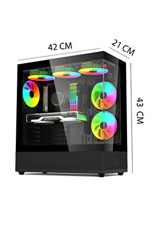 Mintra Xg101 Ryzen 5 5512 16GB 512 M.2 Nvme Rtx 2060s 8GB T120mm Oyuncu Masaüstü Bilgisayarı