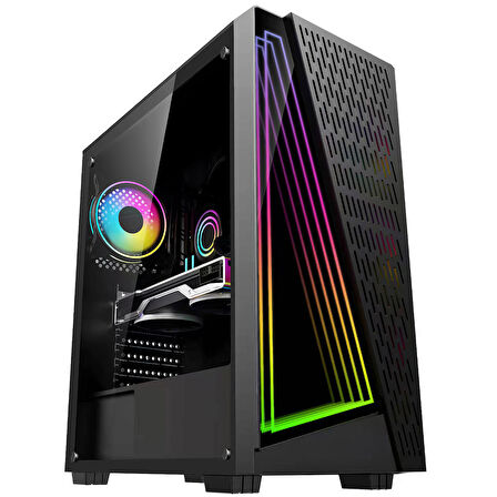 e-Vix Theseus i5-10400F 16GB 512GB M.2 NVMe RX 580 8GB 24" + 24" Oyuncu Masaüstü Bilgisayarı