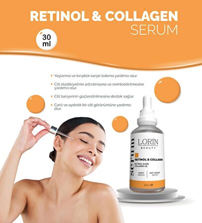 LORİN BEAUTY RETİNOL COLLOGEN SERUM 30 ML