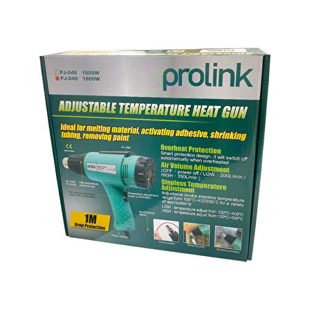Prolink PJ-049 1800Watt Sıcak Hava Tabancası