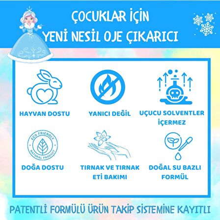 Yeni Nesil Doğal Çocuk Oje Çıkarıcı, Naturel, 10 ml