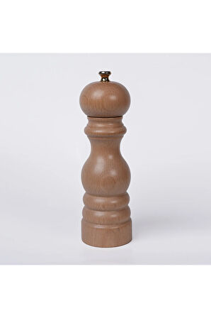 Naturel Ahşap Tuz Ve Karabiber El Değirmeni Öğütücü Grinder 18 Cm