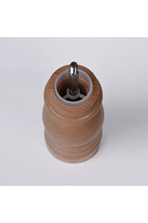 Naturel Ahşap Tuz Ve Karabiber El Değirmeni Öğütücü Grinder 18 Cm