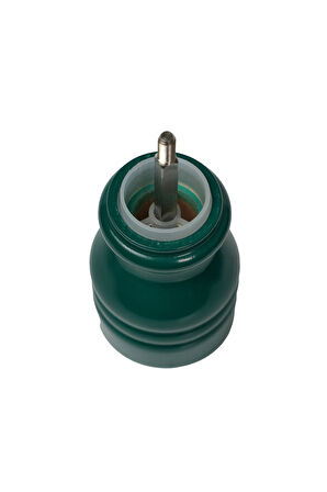 Koyu Yeşil Ahşap Tuz Ve Karabiber El Değirmeni Öğütücü Grinder 12 Cm
