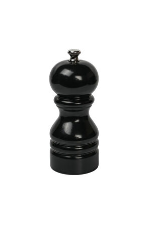 Siyah Ahşap Tuz Ve Karabiber El Değirmeni Öğütücü Grinder 12 Cm