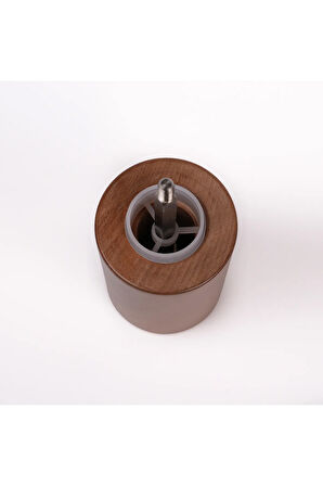 Ceviz Ahşap Tuz Ve Karabiber El Değirmeni Öğütücü Grinder 12 Cm