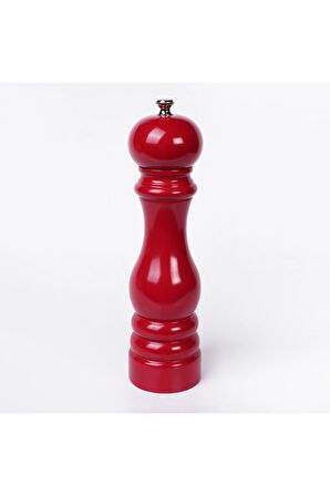 Bordo Ahşap Tuz Ve Karabiber El Değirmeni Öğütücü Grinder 22 Cm