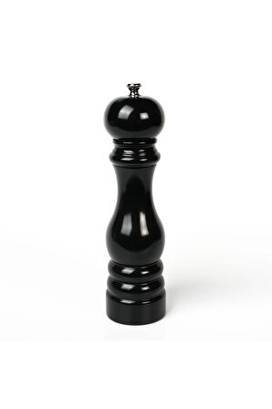Siyah Ahşap Tuz Ve Karabiber El Değirmeni Öğütücü Grinder 22 Cm