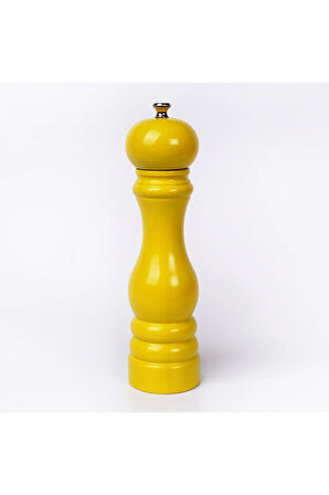 Glıos Sarı Ahşap Tuz ve Karabiber El Değirmeni 22 cm