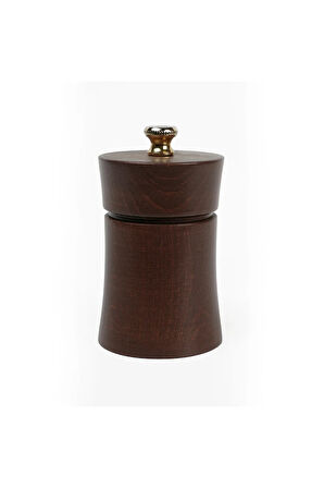 Kahverengi Ahşap Tuz Ve Karabiber El Değirmeni Öğütücü Grinder 1 Adet  8  Cm