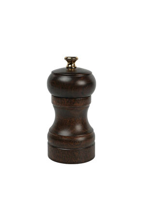 Kahverengi Ahşap Tuz Ve Karabiber El Değirmeni Öğütücü Grinder 1 Adet 10 Cm
