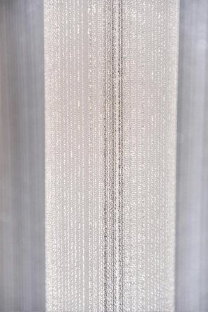 Tül Perde Düz V3 Desen PRT-075 1x3 Sık Pile 1 . Kalite Kırık Beyaz