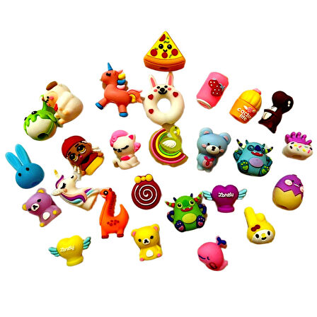 Fixpoint Figürlü Kalem Başlığı Renkli (P-3516) 10 Adet