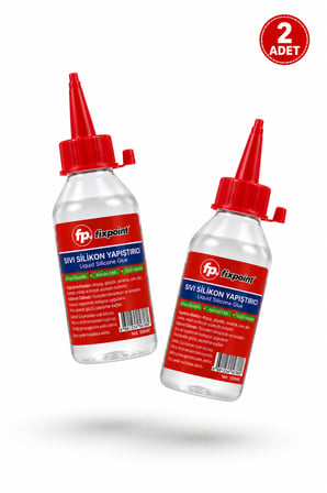 Sıvı Silikon Yapıştırıcı 100 ml x 2 Adet Güçlü Şeffaf Yapıştırıcı Ahşap Plastik Seramik Cam Metal Çanta ve Ayakkabı Tamiri