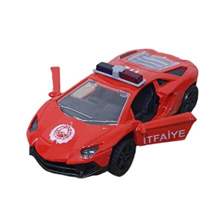 Çek Bırak Metal Araba Lamborgini - ILK003 - İtfaiye