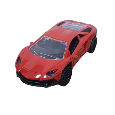 Çek Bırak Metal Araba Lamborgini - ILK005 - Kırmızı