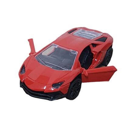 Çek Bırak Metal Araba Lamborgini - ILK005 - Kırmızı