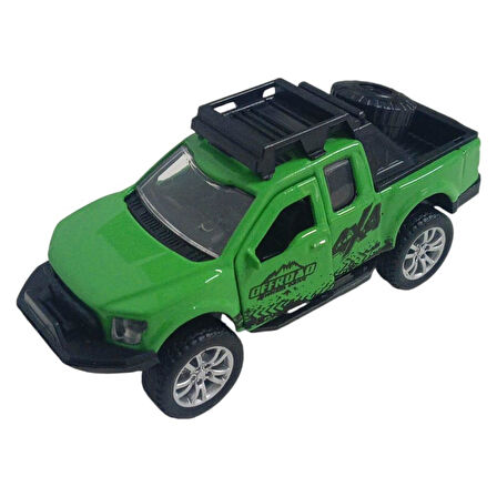 Çek Bırak Metal Arazi Aracı 13 cm - Yeşil