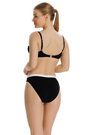 Zeki Siyah Kaplı Bikini Takımı