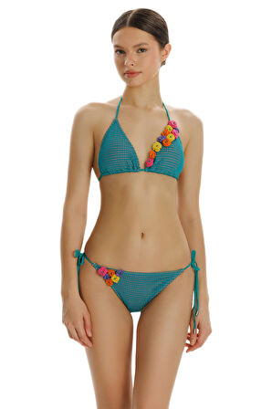 Zeki Aksesuar Detaylı Bikini Üstü