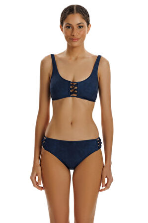 Zeki Iris Lacivert Bikini Takımı