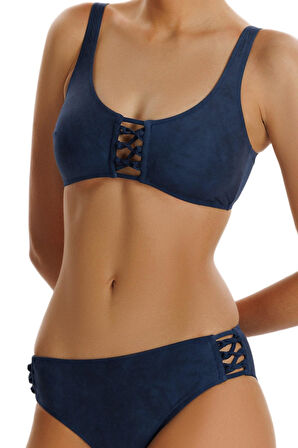 Zeki Iris Lacivert Bikini Takımı