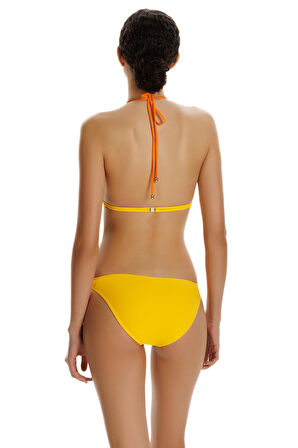 Zeki Turuncu Üçgen Bikini Takımı