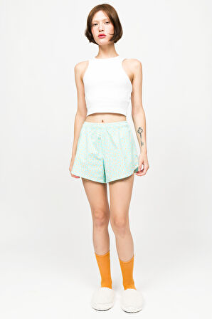 Desenli Kadın Ev Şort – Chill Space Collection – Sunny Side Up