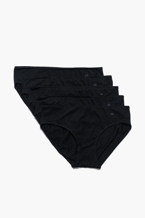 5'li Kadın Slip Külot - All Black