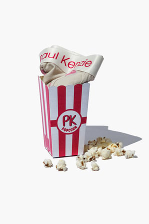 Desenli Kadın Slip Külot - Popcorn