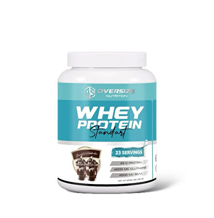 Oversize Nutrition Whey Protein Standart Çikolatalı Milkshake 760g 23 Servis