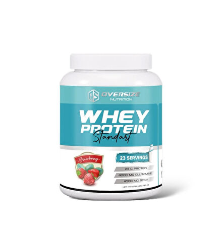 Oversize Nutrition Whey Protein Standart Çilek 760g 23 Servis