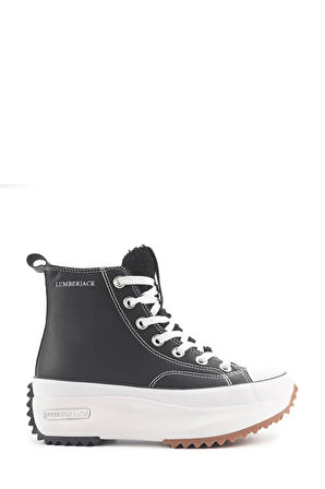 101893217 LAILA WT HI 4PR Siyah Kadın Sneaker Bot