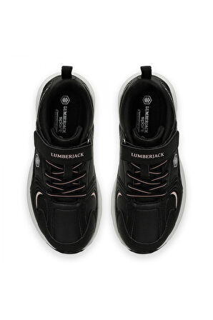 Lumberjack Pol Pu Jr 4Pr Sneaker Siyah-Lila Çocuk Spor Ayakkabı