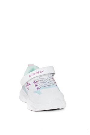 Kinetix 101741694 4F Lister PU J B 4PR Bebe Kız Çocuk Yürüyüş Ayakkabısı Beyaz - Yeşil