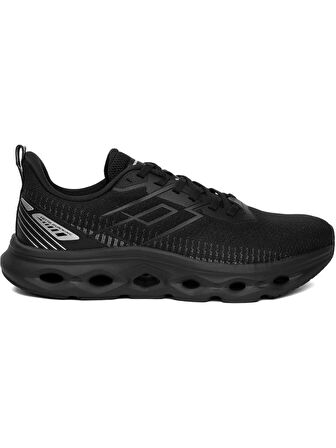 LOTTO MODEA 4PR SİYAH GÜMÜŞ COMFORT CASUAL ANATOMİK SPOR AYAKKABISI 